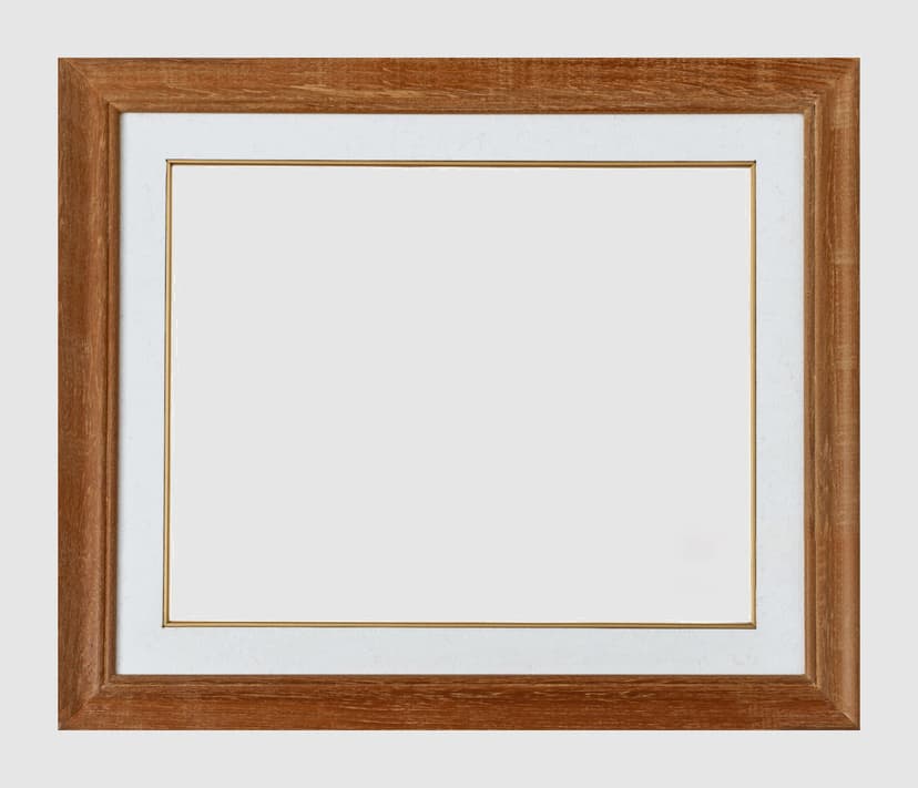 A slim black frame creates a striking contrast