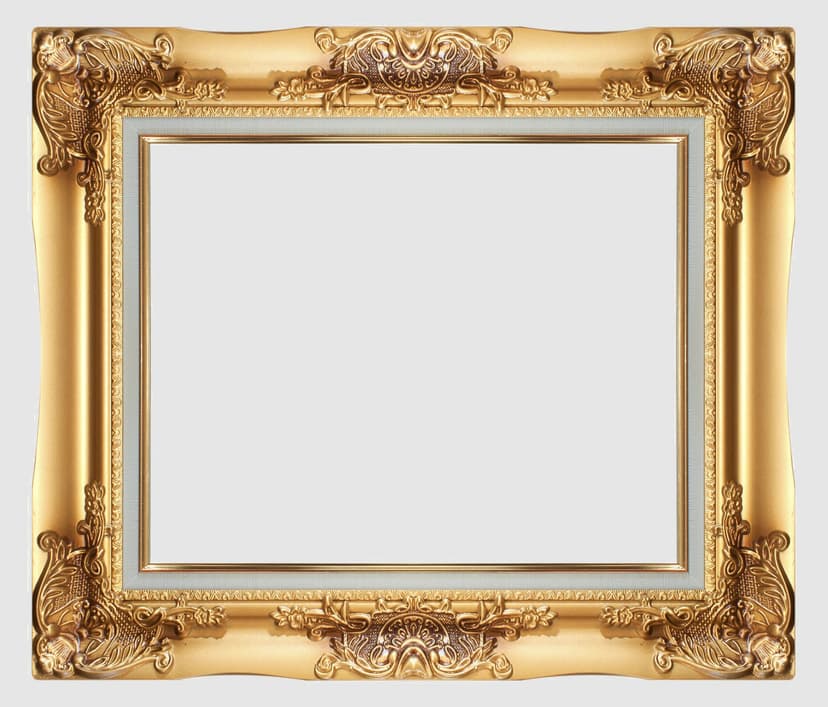 A slim black frame creates a striking contrast